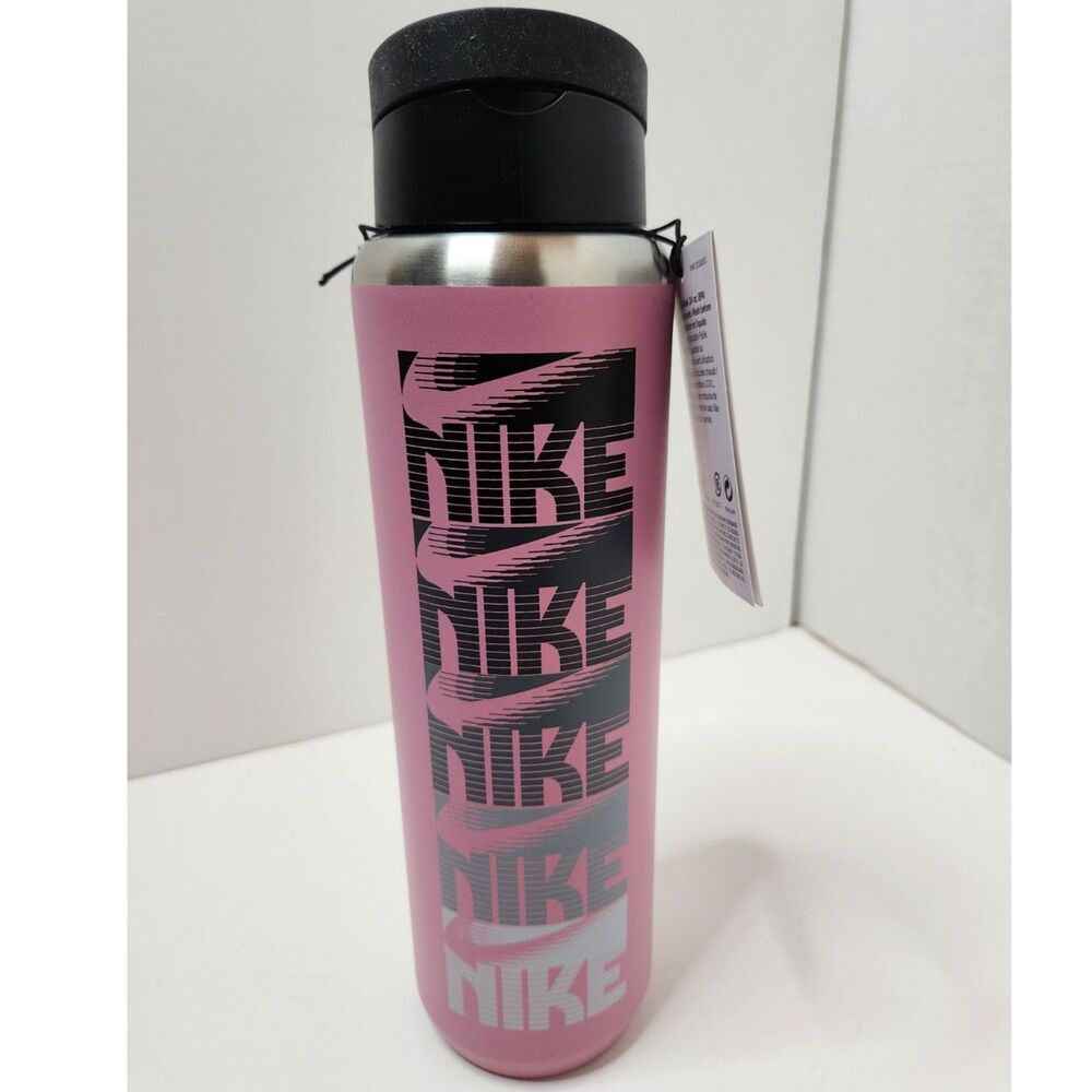 Nike Recharge Stainless Steel Straw Bottle 24 oz – Pink – BPA Free
